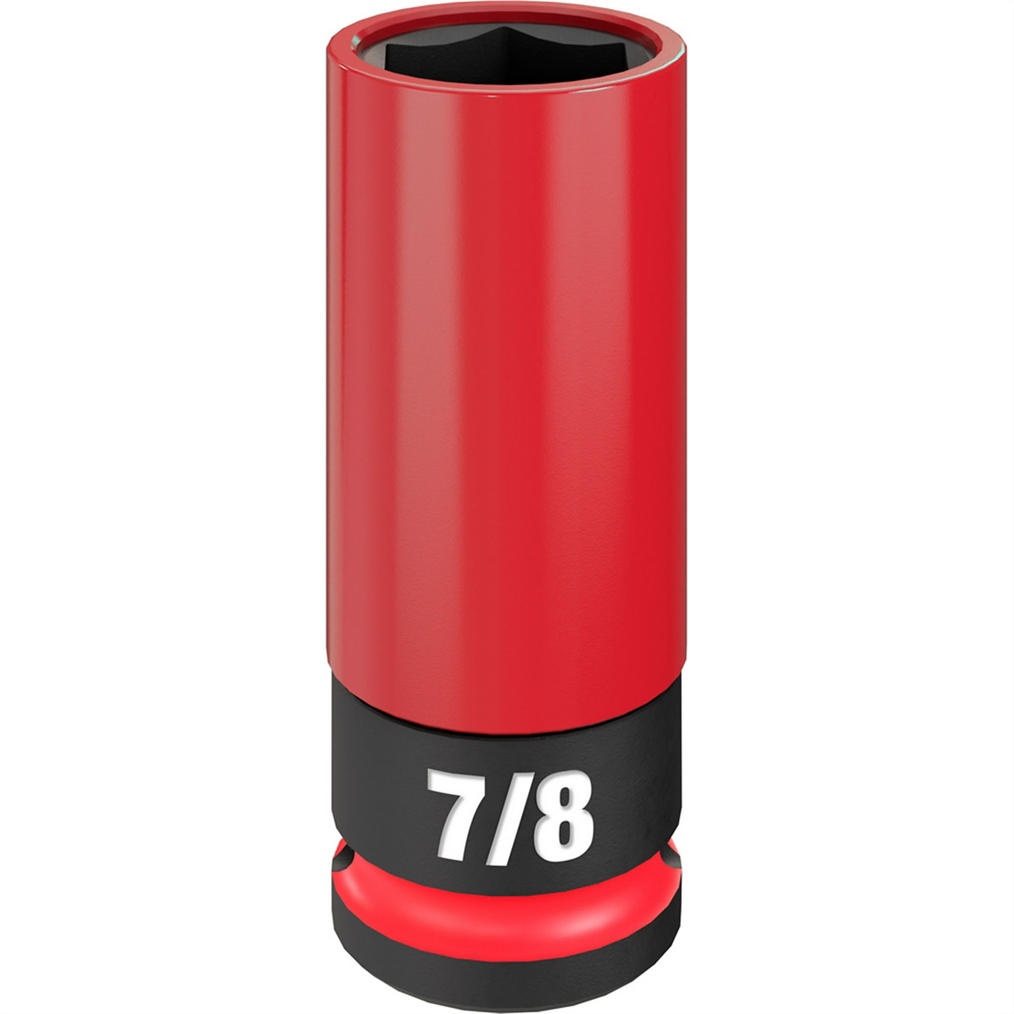 Milwaukee Shockwave Impact Duty Lug Nut Wheel Socket — 1/2in. Drive, 7/8in. SAE, Non-Marring Sleeve, Thin-Walled, Model# MLW49-66-7812